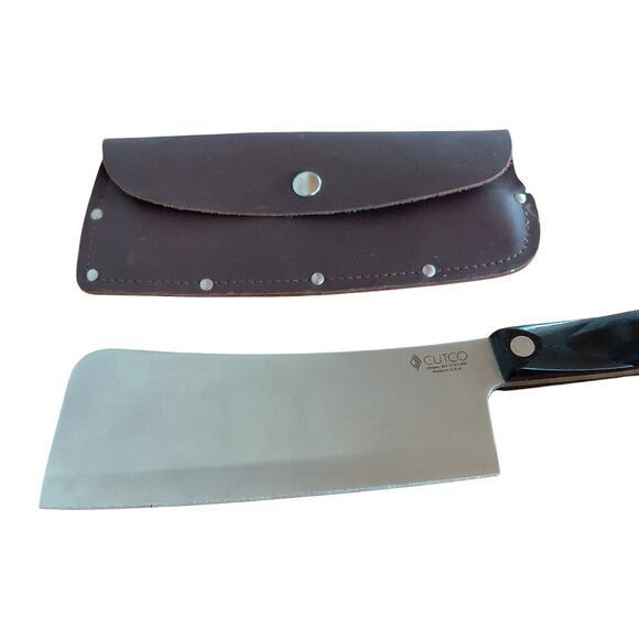 CUTCO #1737 Meat Cleaver & Leather Sheath - Picture 7 of 9